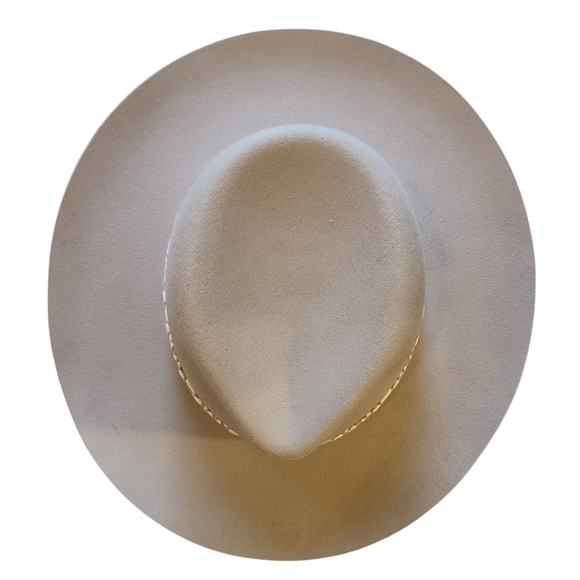 Olive & Pique Wool Fedora Hat Coastal Cowgirl Boho Western Aztec Band Adjustable - Picture 4 of 14